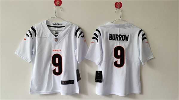 Women's Cincinnati Bengals #9 Joe Burrow White Vapor Stitched Jersey,We sell and wholesale Women's Cincinnati Bengals #9 Joe Burrow White Vapor Stitched Jersey on line form chian!